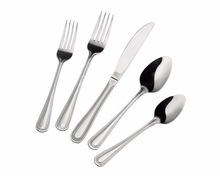 Stainless steel  knife dessert spoon and fork