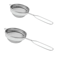  Metal Stainless Steel Tea Strainer, Color : Silver