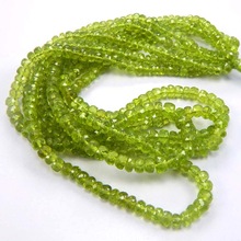 Fine gems natural faceted peridot beads