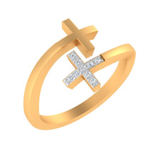 Diamond Cross Ring