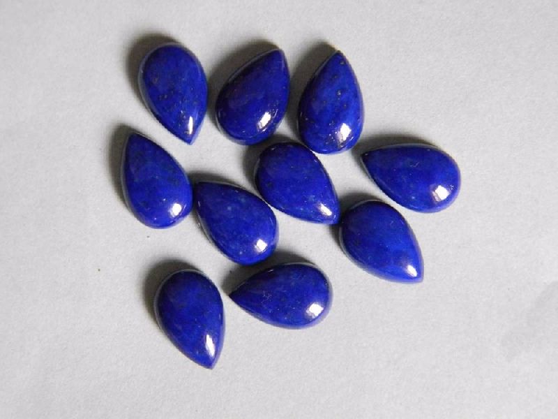 Lapis Lazuli Cabochon Pear Top Gemstone