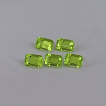 Peridot Green Octagon Calibrated Gemstone