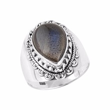 Silver Oxidized Tribal Ring