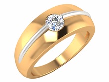 Spakling Love Knot Men Ring, Main Stone : Diamond