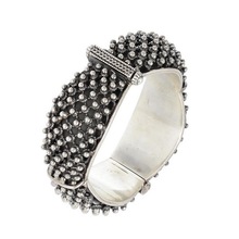 Vintage Style Oxidised Beaded Bangle