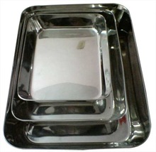 HRM Stainless Steel Baking Tray, Shape : Rectangle