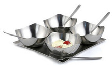 STAINLESS STEEL Ice Cream Set, Feature : Eco-Friendly