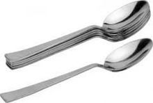 Metal stainless steel tea spoon