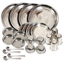 Traditional look Stainless Steel Dinner set