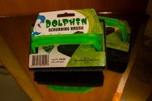Dolphin Nylon Scubbing pad with handle, for Kitchen, Feature : Eco-Friendly