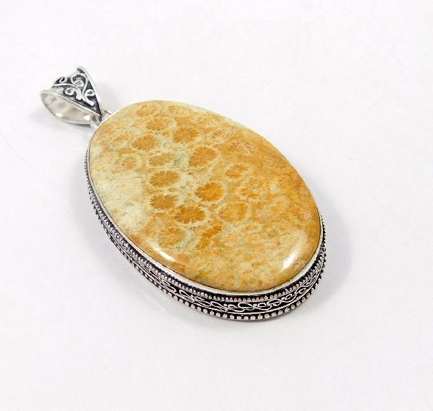 Fossil Coral Pendant