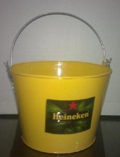 Metal COLORED ICE BUCKET, Capacity : 6 BOTTLES