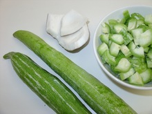 Fresh Natural Gourd, Color : Green, White mixed