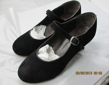 Ladies fashionable latin leather dancing shoes