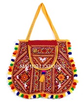 Mahesh Cotton Fabric Hobo Shopper Vintage Bag, Gender : Women