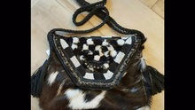 LEATHER FUR SLING BAG, Style : Styles Customized