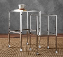 Contemporary Stainless Steel Coffee Side Table