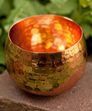 Metal Iron copper votive candle holder