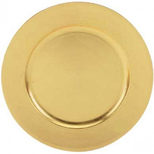 Round Metal Gold Charger Plate