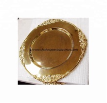 round gold charger plates