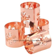 Stylish Copper snowflake Napkin ring, Feature : Stocked