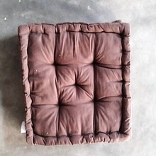 square Pouf and meditation cushion plain