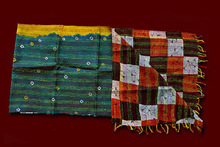 Elegant Kantha Stitch Stole, Color : multicolour