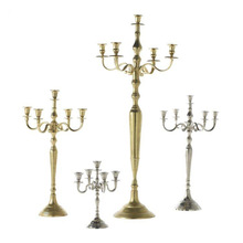 Metal Candle Stands, Color : Golden/Silver