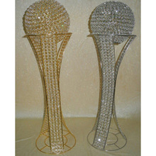 CANDELABRA crystal candle stand, for Weddings, Color : Silver/Golden