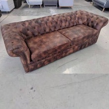 THREE Seater leather sofa design, Color : Optional