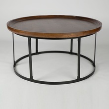 antique round coffee table