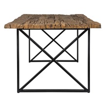 Metal Dining Table wood top