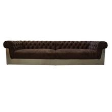 Genuine Leather Aviator Chesterfield Sofa