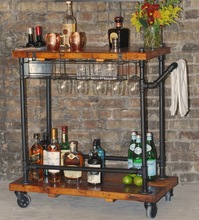 Metal Industrial Furniture Wine Trolley, for Home, Style : Indian