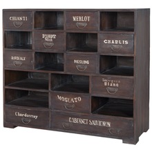 Industrial Rustic Metal Chest of Drawers, for Office