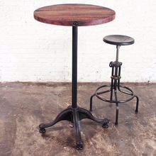 Vintage Industrial Bar Table
