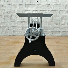 Vintage Industrial HURE Crank Dining Table