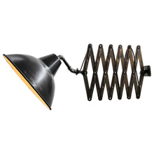 Vintage Metal Adjustable length Lamp, for Industrial home decor, Color : Black