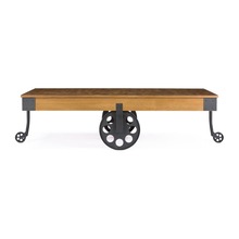 wheel cart coffee table