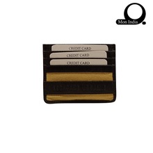 Mon Exports Leather Credit Card Holder