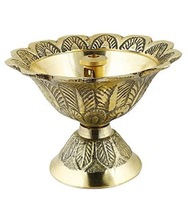 KS INTERNATIONAL Metal Brass Diya, for Religious Activities