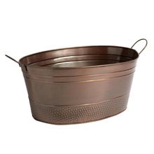Copper Plating Metal Party Tub, Certification : SGS