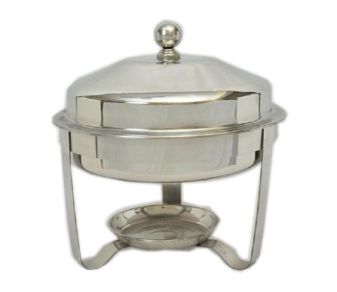 Round Chafing Dish With Glass Lid