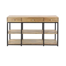 Metal storage console table