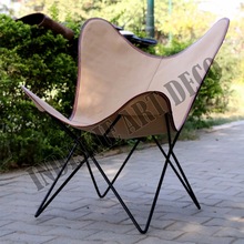Canvas Leather Butterfly Outdoor Garden Chair, Style : VINTAGE INDUSTRIAL