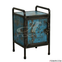High Quality Nightstand, Vintage look Iron Bedside Table