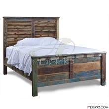 Reclaimed Wooden Home Bedroom Furniture Beds