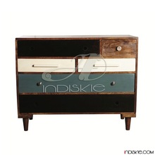 Retro Colored Chest of Drawers, for Home Furniture