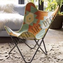 Vintage Fabric Cotton Rugs Butterfly Chair