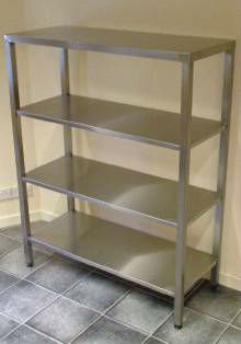Metal Shelves and Benches